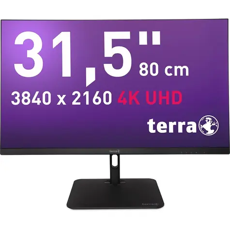 31,5" TERRA 3295W PV čierna / Monitor / IPS / 3840 x 2160 / 60 Hz / USB-C / DP / HDMI