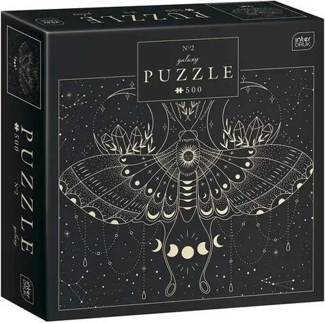 INTERDRUK Puzzle Galaxy: Mesačný motýľ / 500 dielikov / 47 × 33 cm
