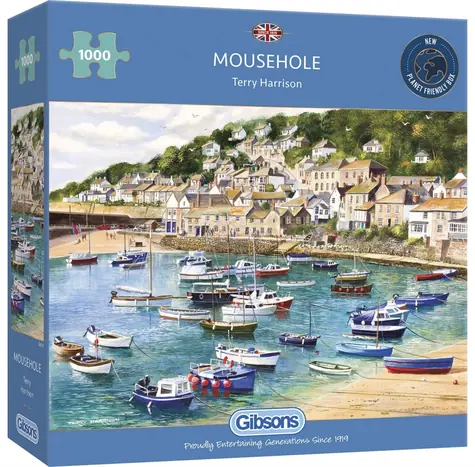 GIBSONS Puzzle Mousehole, Veľká Británia / 1000 dielikov / 68 x 49 cm