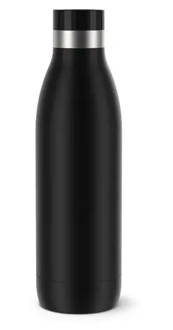 Emsa Bludrop Color 0,7 l čierna / Termofľaša / Nerezová oceľ