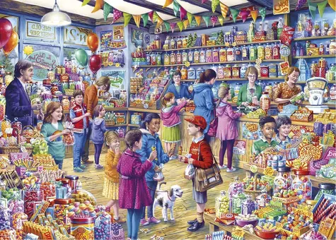 GIBSONS Puzzle Stará cukráreň / 1000 dielikov / 68 x 49 cm