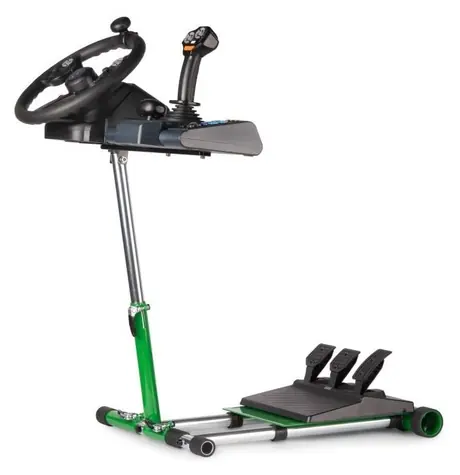 Wheel Stand Pro FARM TRUCK LITE V3 zelený / Stojan na volant a pedále / bez RGS modulu / nastaviteľná šírka 400-565 mm