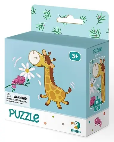 DODO Puzzle Žirafa / 16 dielikov / 22 x 22 cm