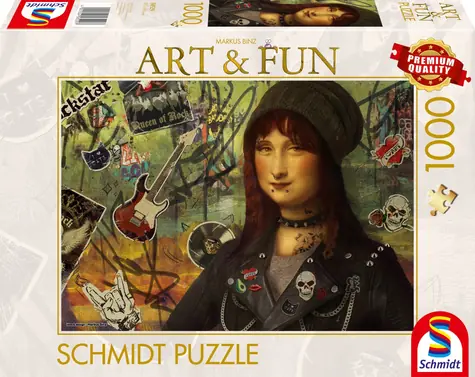 Schmidt Puzzle Art & Fun: Mona Lisa 2024 / 1000 dielikov / 69,3 x 49,3 cm