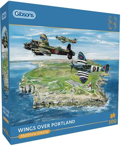 GIBSONS Puzzle Krídla NAD Portlandom / 500 dielikov / 49 x 34 cm