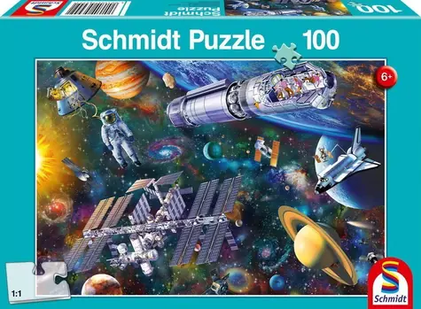 Schmidt Puzzle Vesmírna zábava / 100 dielikov / 36,1 × 24,3 cm