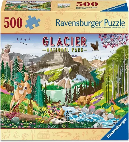 Ravensburger Puzzle National Park: Glacier / 500 dielikov / 49 × 36 cm