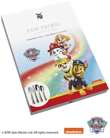 WMF Psy Patrol 4 ks / Detský príbor / nerezová oceľ / darčekové balenie