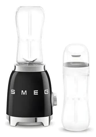 SMEG PBF01BLEU čierna / Smoothie mixér / 300 W / 0,6 l / 2 rýchlosti