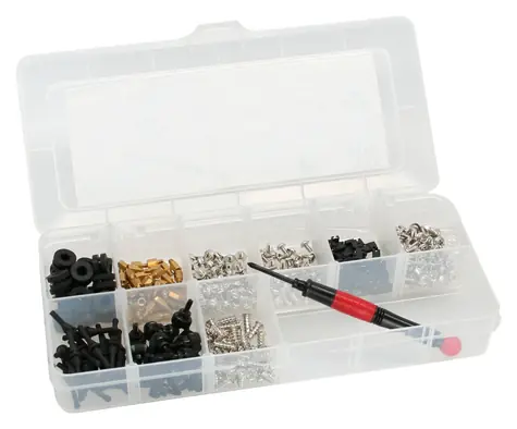 InLine PC Builder Kit / Sada skrutiek pre PC skriňu / 411 dielov / Kov, plast