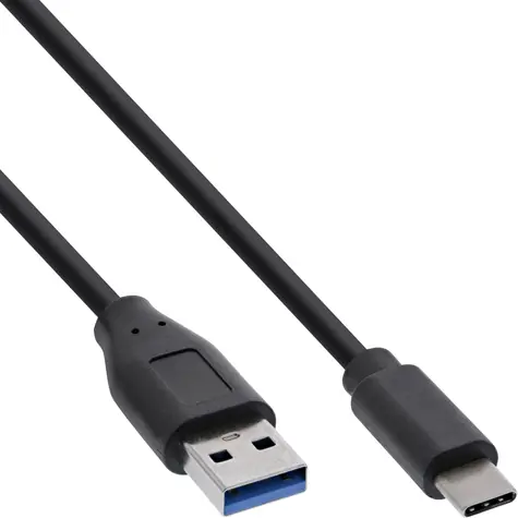 InLine USB-C - USB-A 1,5m čierna / Kábel / USB 3.2 Gen 2 / 10 Gbit/s