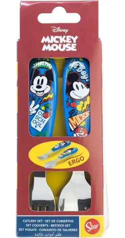 STOR Detský príbor Mickey Mouse / Detský príbor / 2 ks / nerezová oceľ