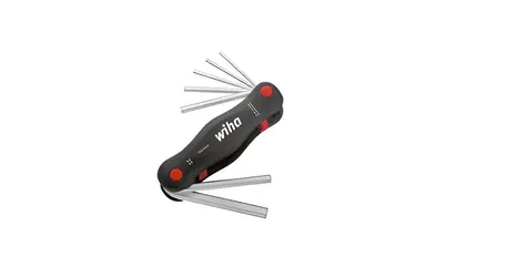 Wiha PocketStar 23040 čierna / Multitool / 7 dielov / vnútorné šesťhran 2-8 mm
