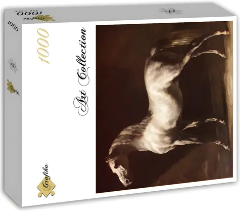 GRAFIKA Štvorcové puzzle Cheval Arabe Gris-Blanc / 1000 dielikov / 60 × 60 cm
