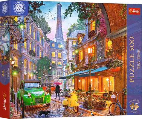 Trefl Puzzle Premium PLUS Tea Time: Kaviareň v Paríži / 500 dielikov / 48 x 34 cm