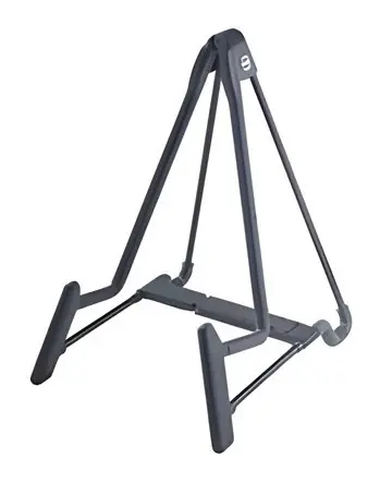 Stojan na elektrickú gitaru Heli 2 / Stojan na gitaru / skladacia / kovová konštrukcia / 4 polohy / výška 35 cm