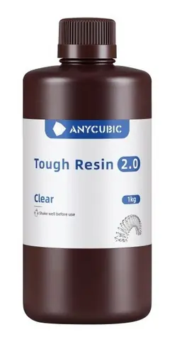 Anycubic UV Tough Resin 2.0 číra / Živica pre 3D tlač / LCD/DLP / 405 nm / Húževnatá