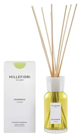 Millefiori Milano Lemon Grass / Vonný difuzér / 250 ml / Svieža citrusová vôňa