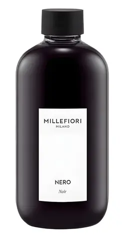 Millefiori Milano NERO / Náplň do difuzéra / 250 ml / Drevitá a korenená vôňa