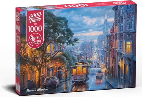 Cherry PAZZI Puzzle Dažďové odlesky / 1000 dielikov / 70 × 50 cm