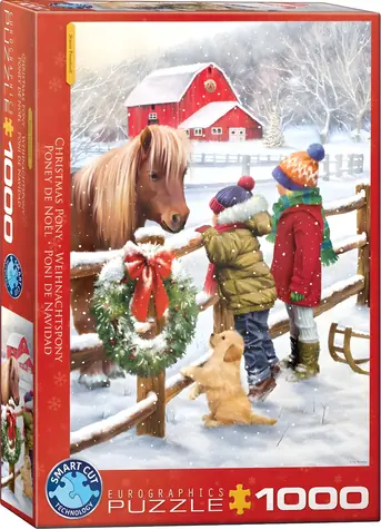 EUROGRAPHICS Puzzle Vianočný poník / 1000 dielikov / 48 × 68 cm