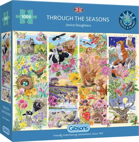 GIBSONS Puzzle Ročné obdobie / 1000 dielikov / 68 x 49 cm