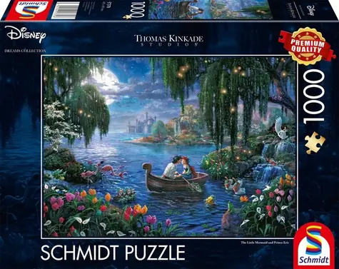 Schmidt Puzzle Malá morská víla a Princ Eric / 1000 dielikov / od 12 rokov