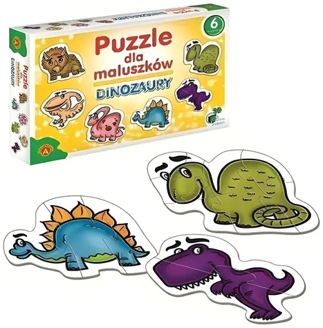 ALEXANDER Baby puzzle Dinosaury 6v1 / Puzzle / 6x 2-7 dielikov