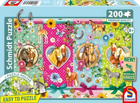 Schmidt Puzzle Konská radosť / 200 dielikov / 43,2 × 29,1 cm