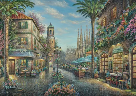 Schmidt Puzzle Španielska kaviareň / 1000 dielikov