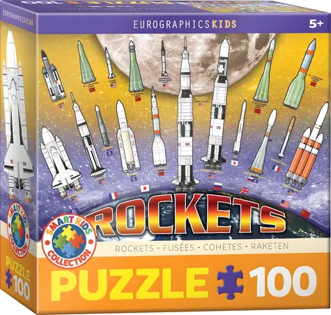 EUROGRAPHICS Puzzle Medzinárodné vesmírne rakety / 100 dielikov / 33 x 48,3 cm