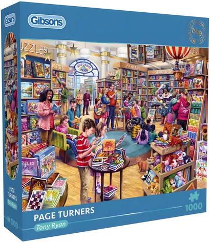 GIBSONS Puzzle Obracači stránok / 1000 dielikov / 68 x 49 cm