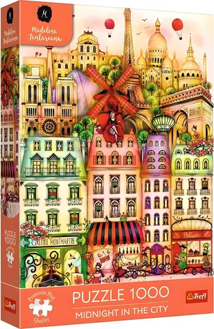 Trefl Puzzle Premium PLUS Polnoc v Paríži / 1000 dielikov / 68,3 x 48 cm