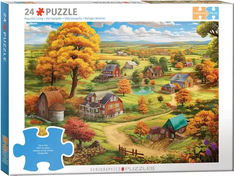 EUROGRAPHICS Puzzle Connecting Pieces: Izbový život / 24 dielikov / veľké dieliky