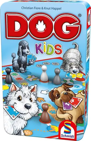 Schmidt Detská hra Dog Kids v plechovej krabičke / Spoločenská hra / 2-4 hráči / od 5 rokov