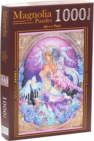 MAGNOLIA Puzzle Krištáľový jednorožec / 1000 dielikov / 48 x 68 cm