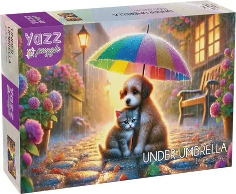 YAZZ Puzzle Pod dáždnikom / 1000 dielikov / 68 x 48 cm
