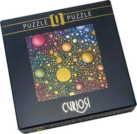 CURIOSI Štvorcové puzzle Q Gold: Vzor II / 72 dielikov / 12,5 × 12,5 cm