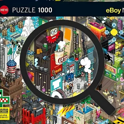 HEYE Puzzle Pixorama: Newyorské pátranie / 1000 dielikov / 70 x 50 cm