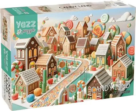 YAZZ Puzzle Krajina sladkostí / 1000 dielikov / 68 x 48 cm