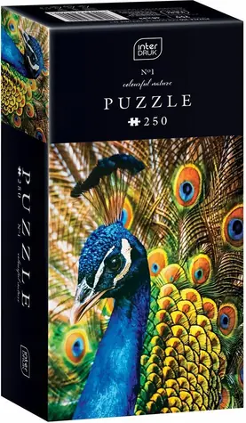 INTERDRUK Puzzle Colorful Nature: Páv / 250 dielikov / 33 × 48 cm