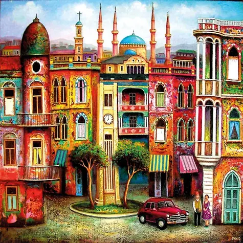 MAGNOLIA Puzzle Námestie v Tbilisi / 1023 dielikov / 60 x 60 cm