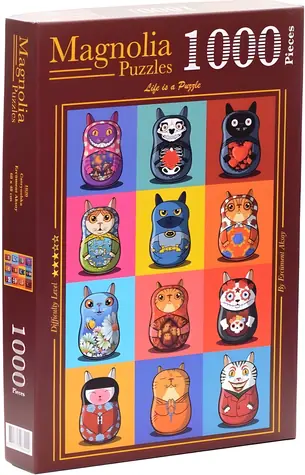 MAGNOLIA Puzzle Catryoshky / 1000 dielikov / 48 x 68 cm