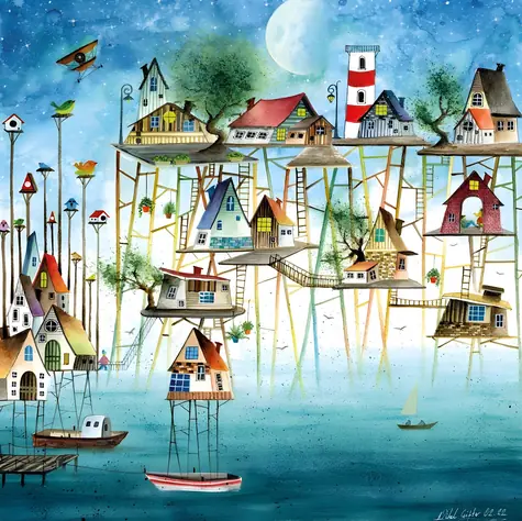 MAGNOLIA Puzzle Pier City / 1023 dielikov / 60 x 60 cm