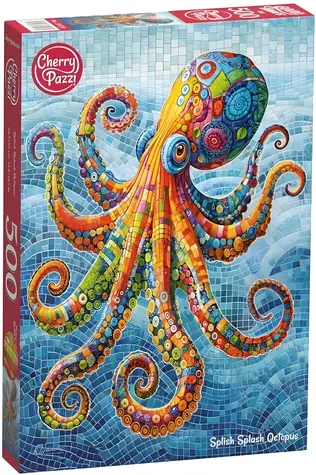 Cherry PAZZI Puzzle Šplúch, šplouch chobotnice / 500 dielikov / 34,5 x 50 cm