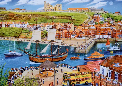 GIBSONS Puzzle Endeavour, Whitby / 500 dielikov / 49x33, 5 cm