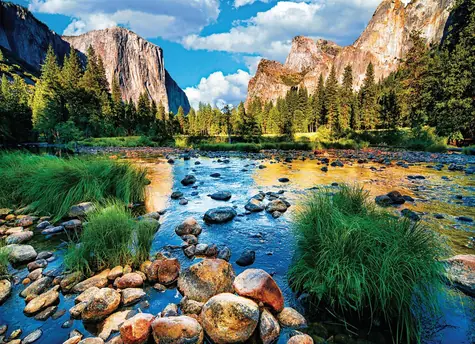 EUROGRAPHICS Puzzle Yosemitský národný park / 1000 dielikov / 68 x 49 cm