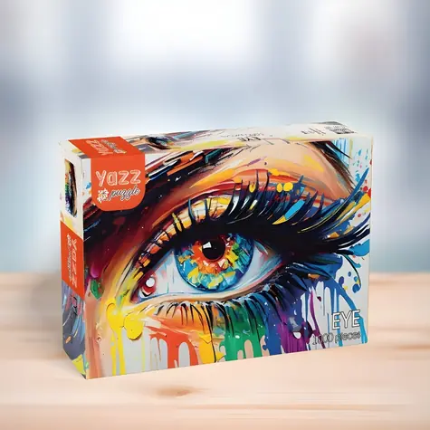 YAZZ Puzzle Farebné oko / 1000 dielikov / 68 x 48 cm