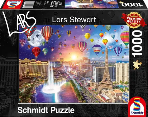 Schmidt Puzzle Deň a noc: Las Vegas / 1000 dielikov / od 12 rokov