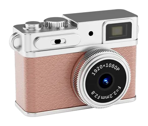 Denver DMC-1203RO ružová / Mini digitálny fotoaparát / CMOS snímač / Micro SD / USB-C